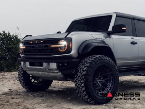 Ford Bronco Custom Wheels - HFX-1 by Vossen - Satin Black Ford Bronco Custom Wheels - HFX-1 by Vossen - Satin Black